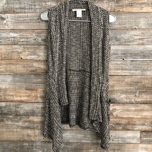 American Rag knit sleeveless sweater pockets XS